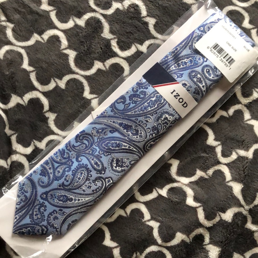 NWT blue paisley tie